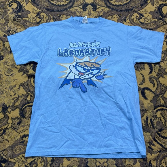 Cartoon Network Dexters Laboratory Blue Shirt Mens Size M‎ - Picture 1 of 7